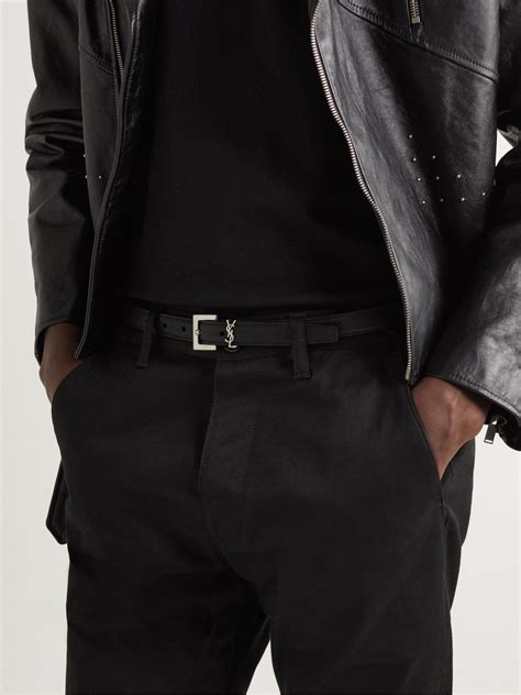 men's ysl belt|ysl belt on person.